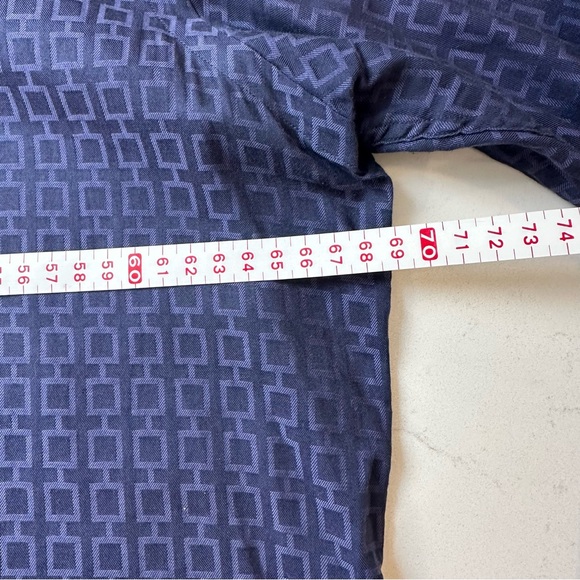 Tailorbyrd - Men's Blue Patterned Shirt - XXL - Picture 2 of 5